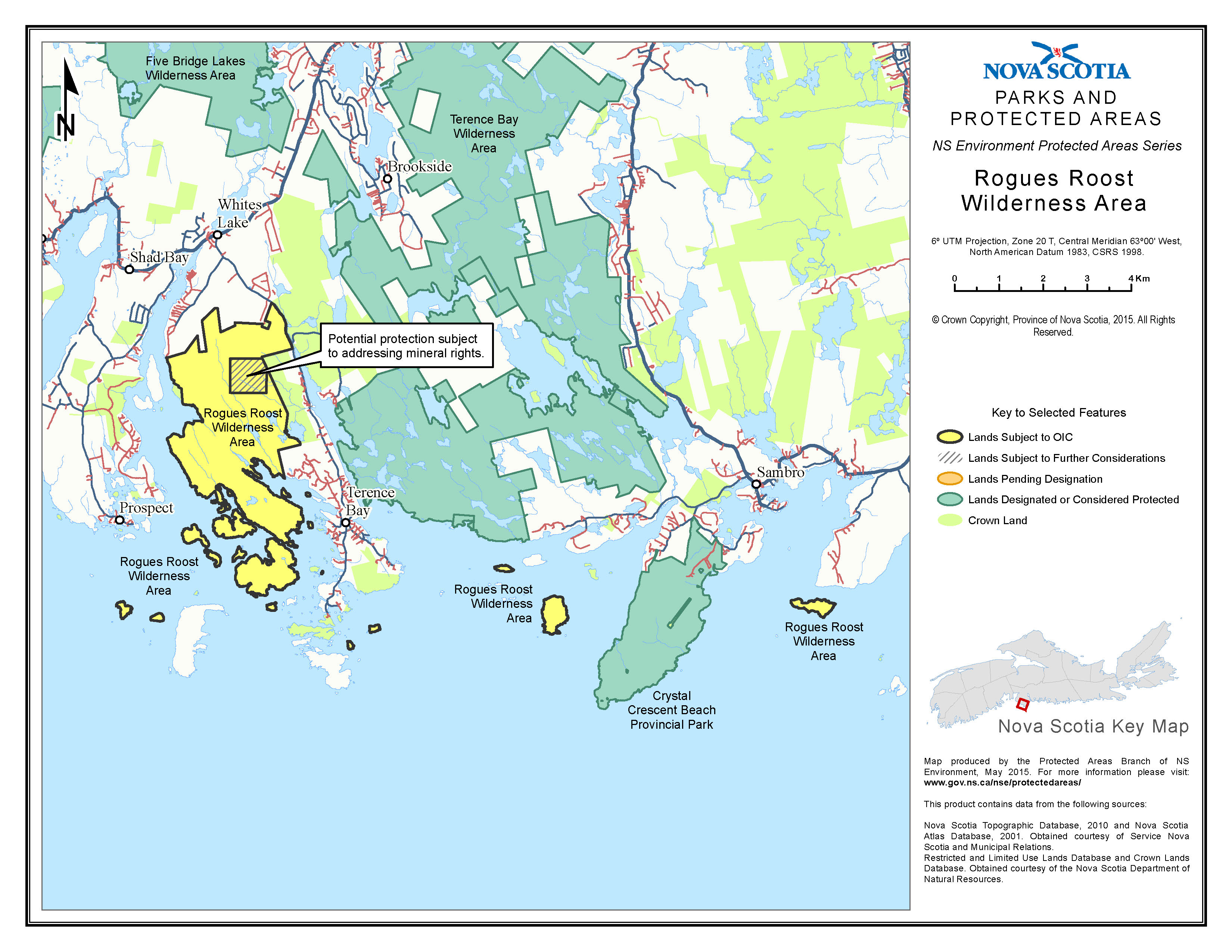 Approximate boundaries of Rogues Roost Wilderness Area